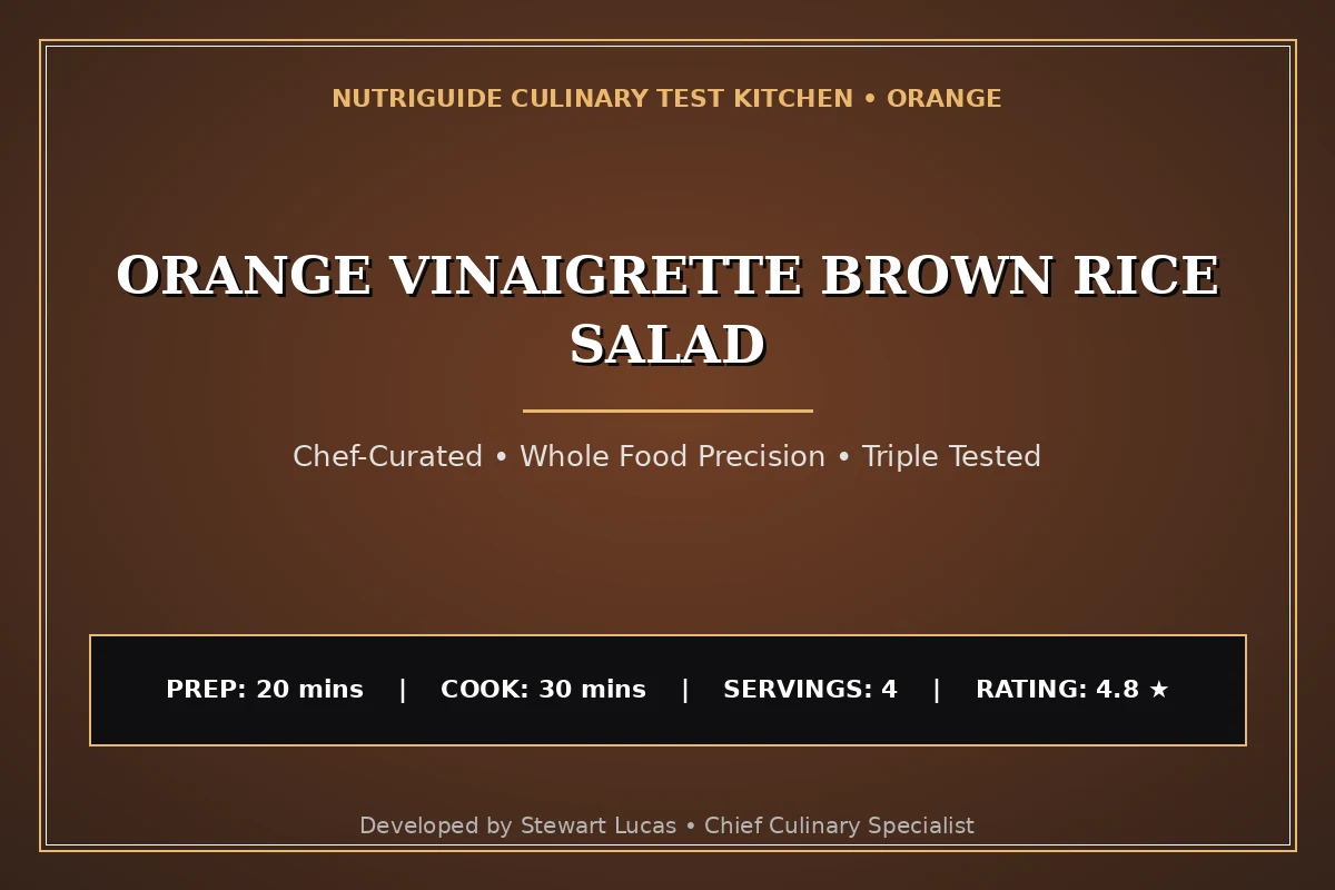 Orange Vinaigrette Brown Rice Salad