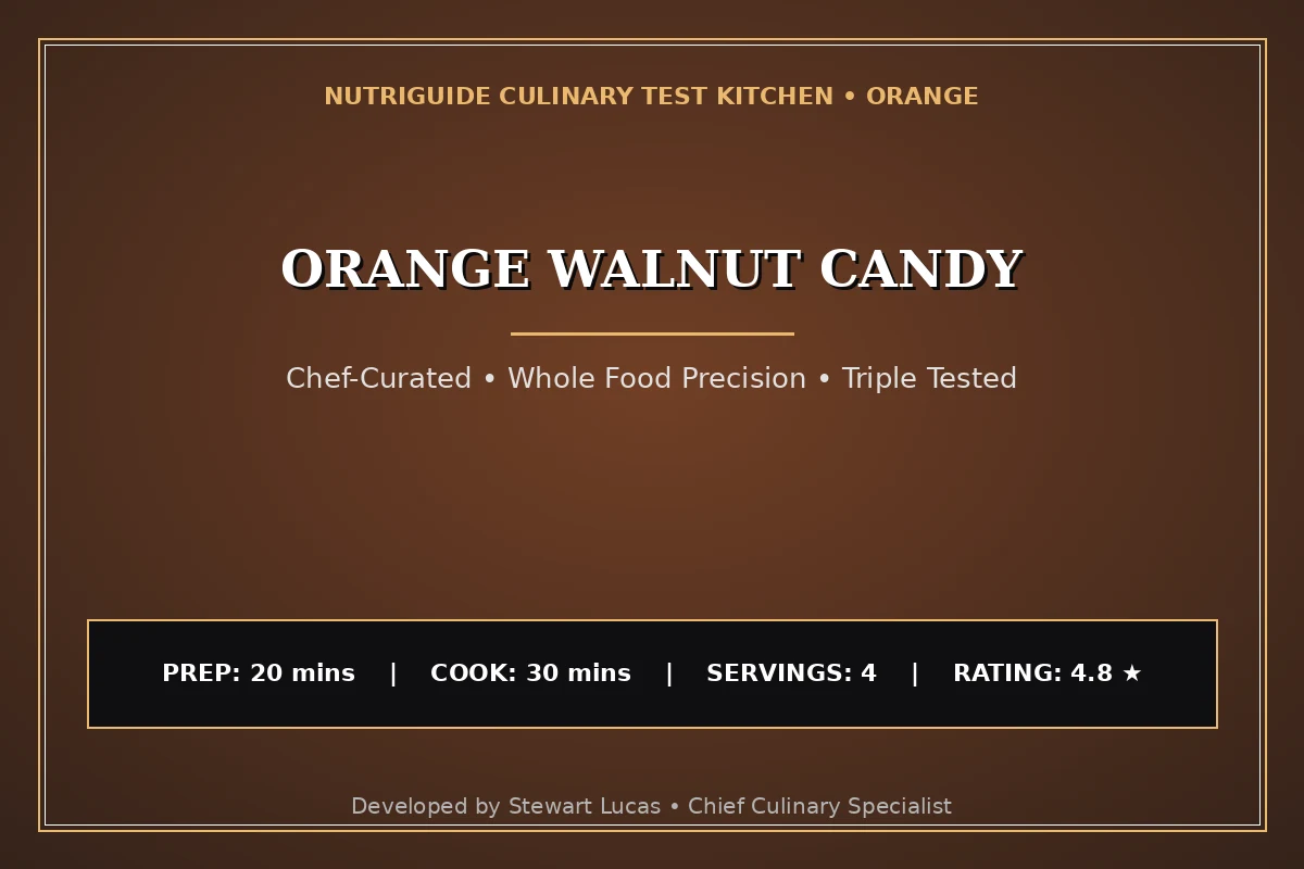 Orange Walnut Candy