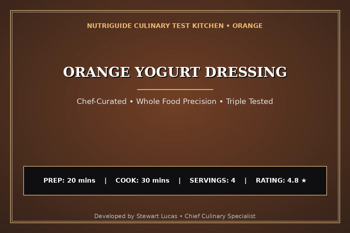 Orange Yogurt Dressing