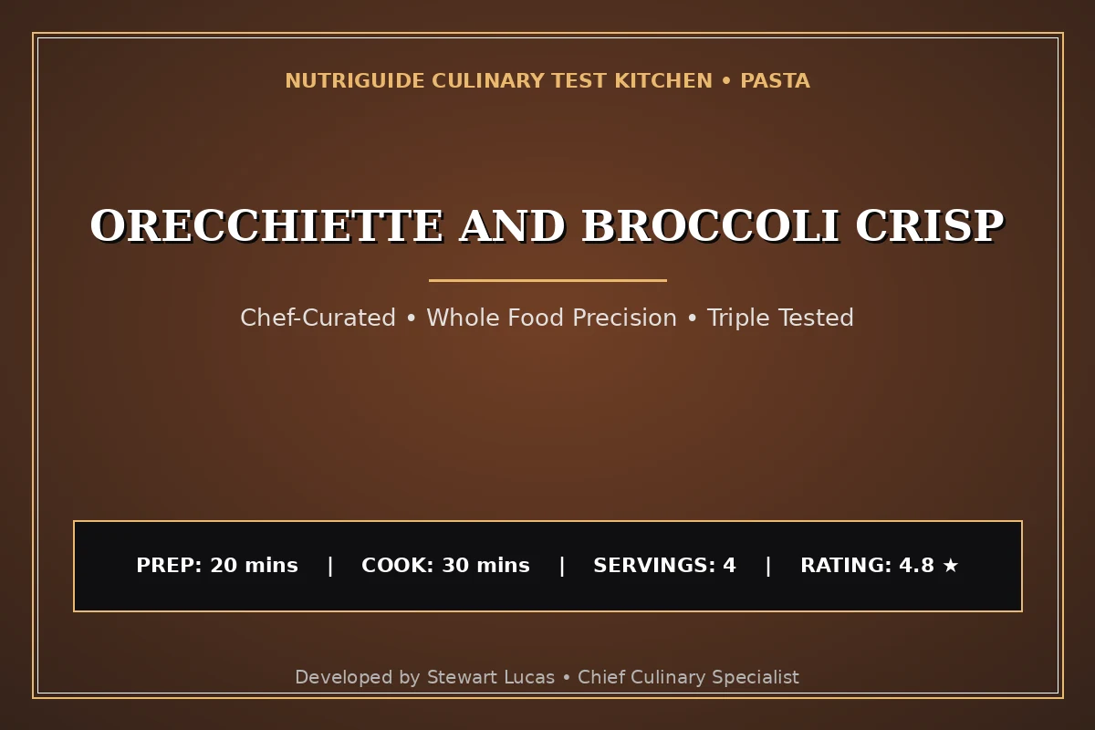 Orecchiette And Broccoli Crisp