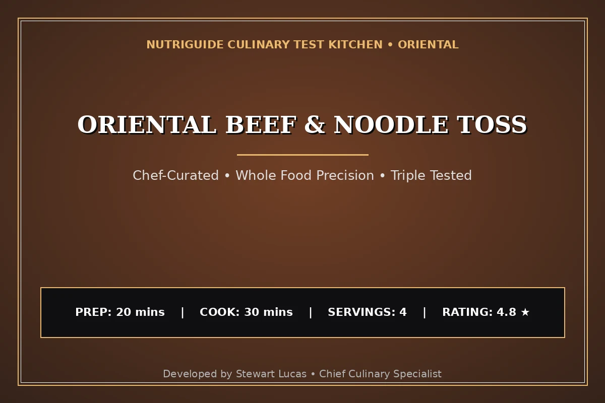 Oriental Beef & Noodle Toss