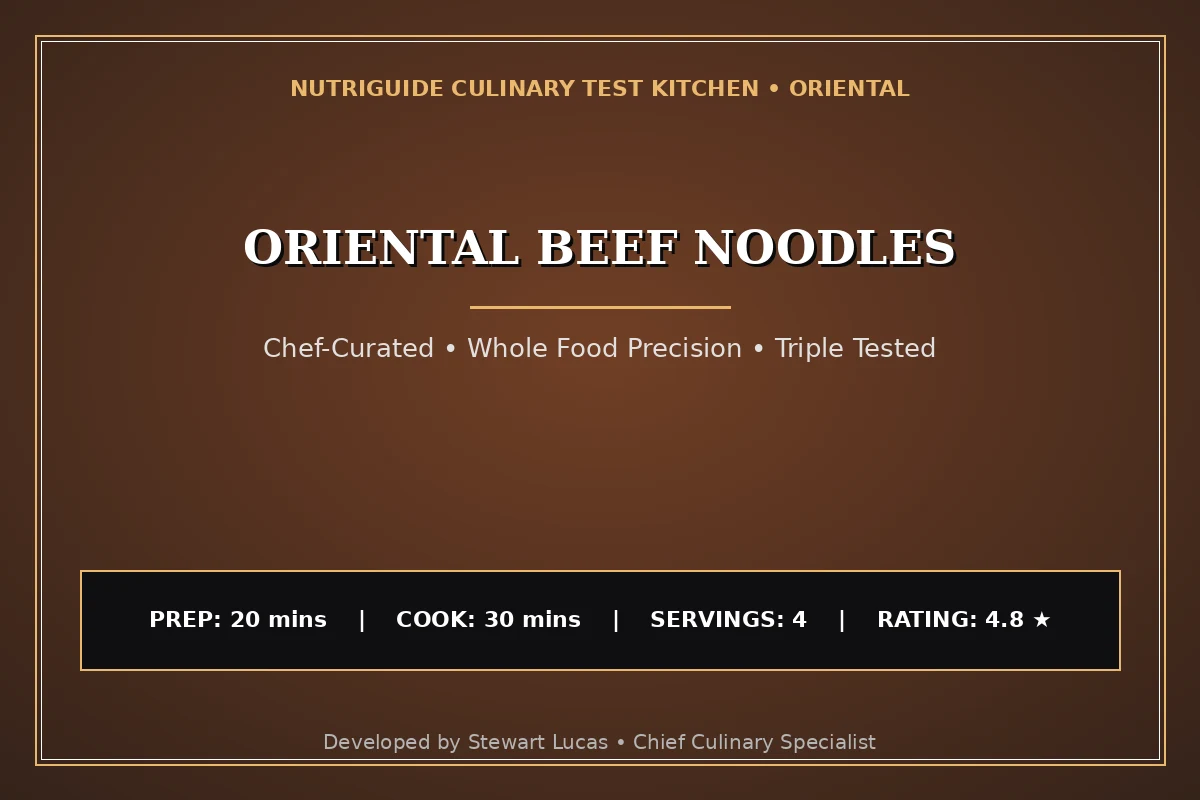 Oriental Beef Noodles