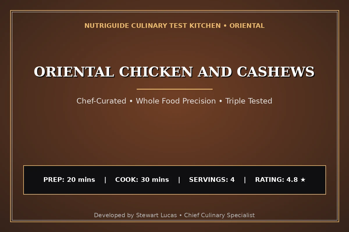 Oriental Chicken And Cashews