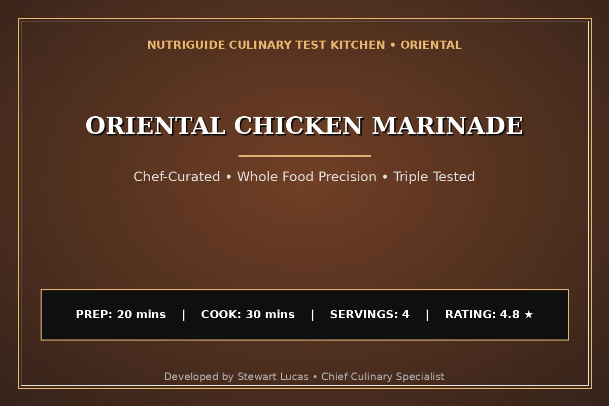 Oriental Chicken Marinade