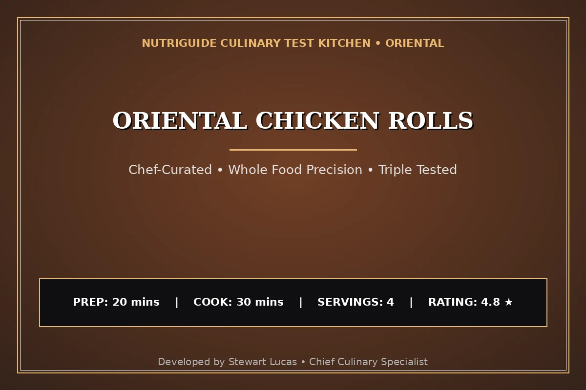 Oriental Chicken Rolls