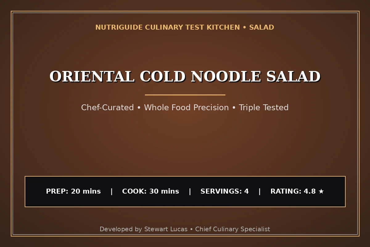 Oriental Cold Noodle Salad