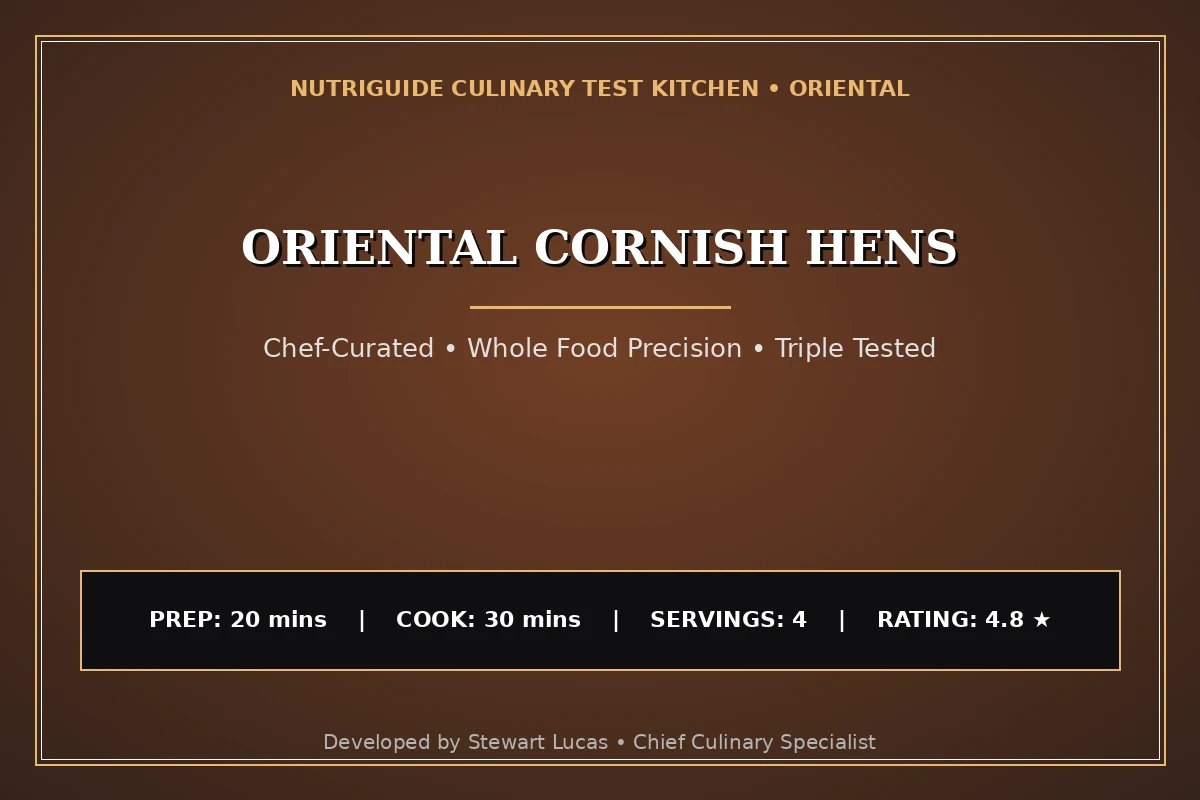 Oriental Cornish Hens