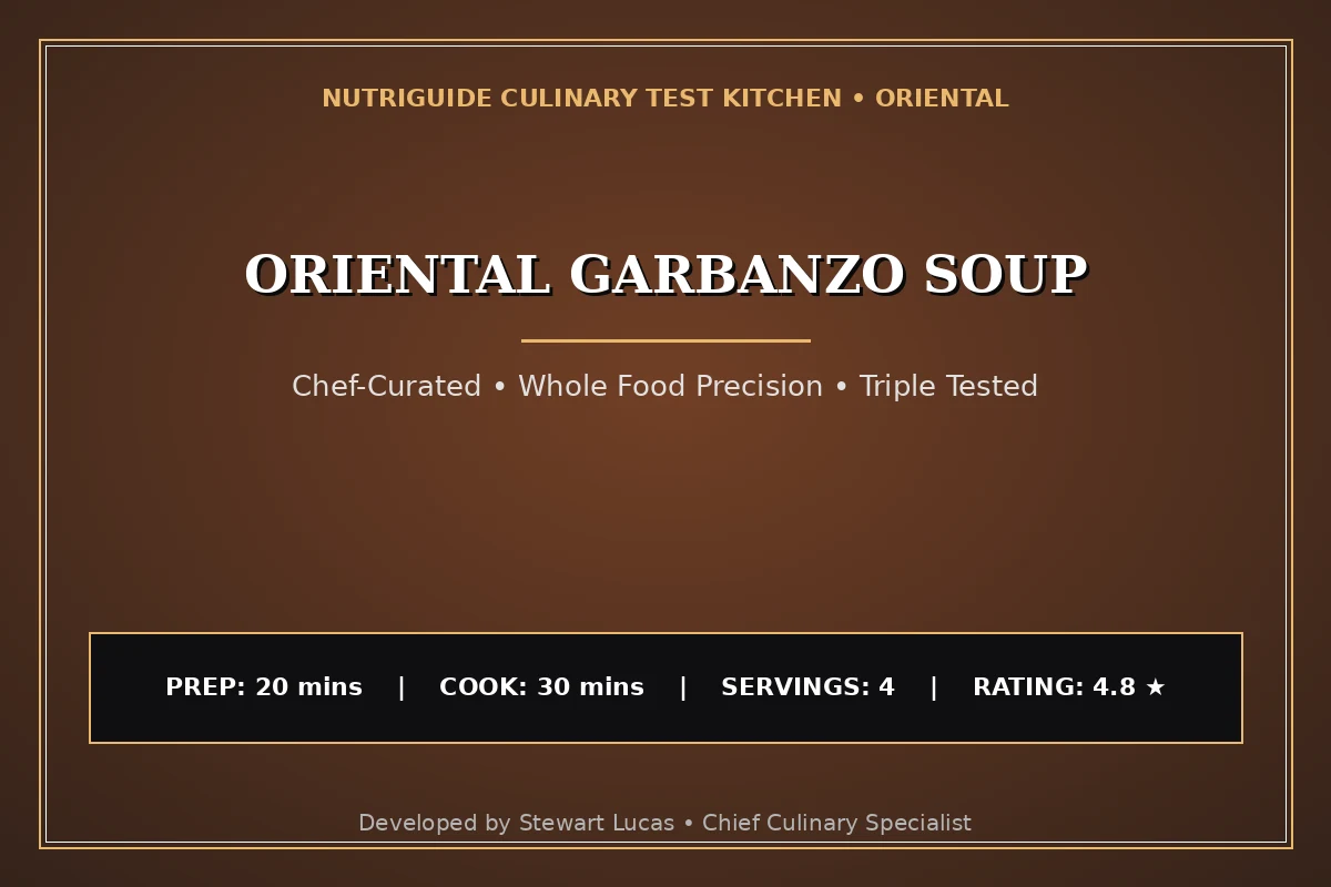 Oriental Garbanzo Soup