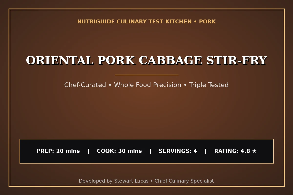 Oriental Pork Cabbage Stir-Fry