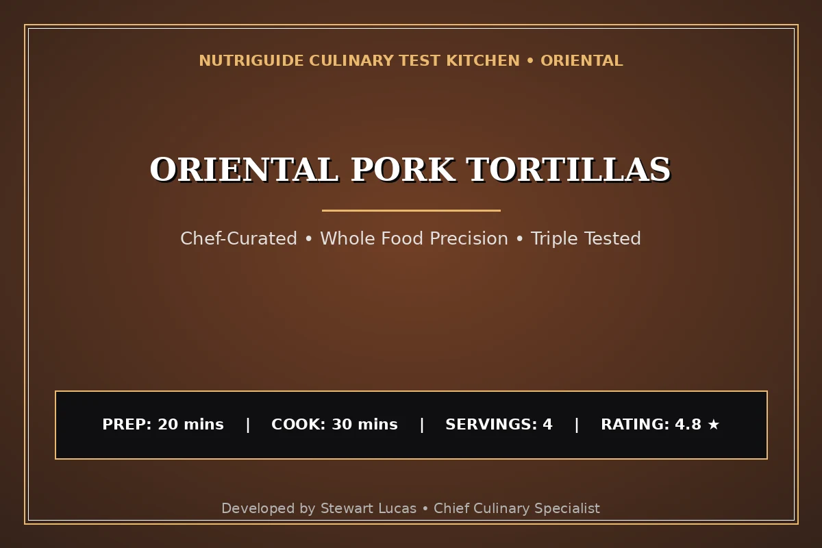 Oriental Pork Tortillas