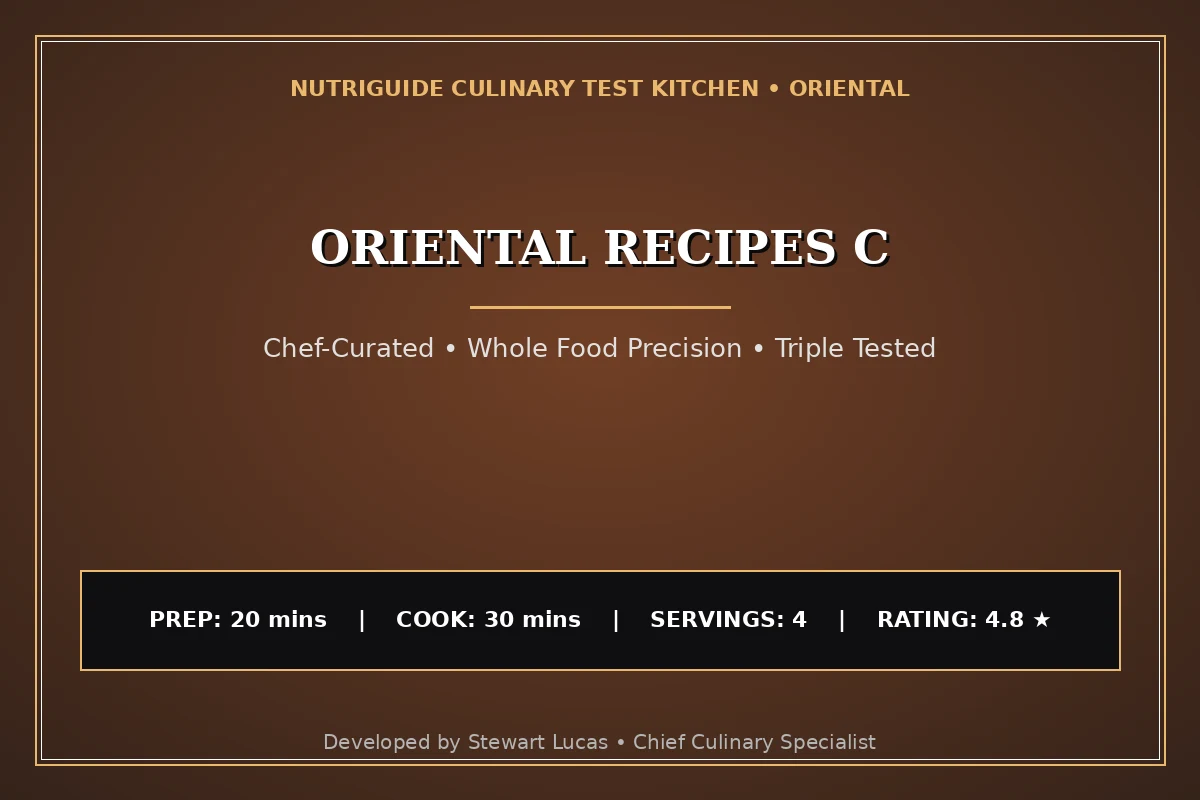 Oriental Recipes C