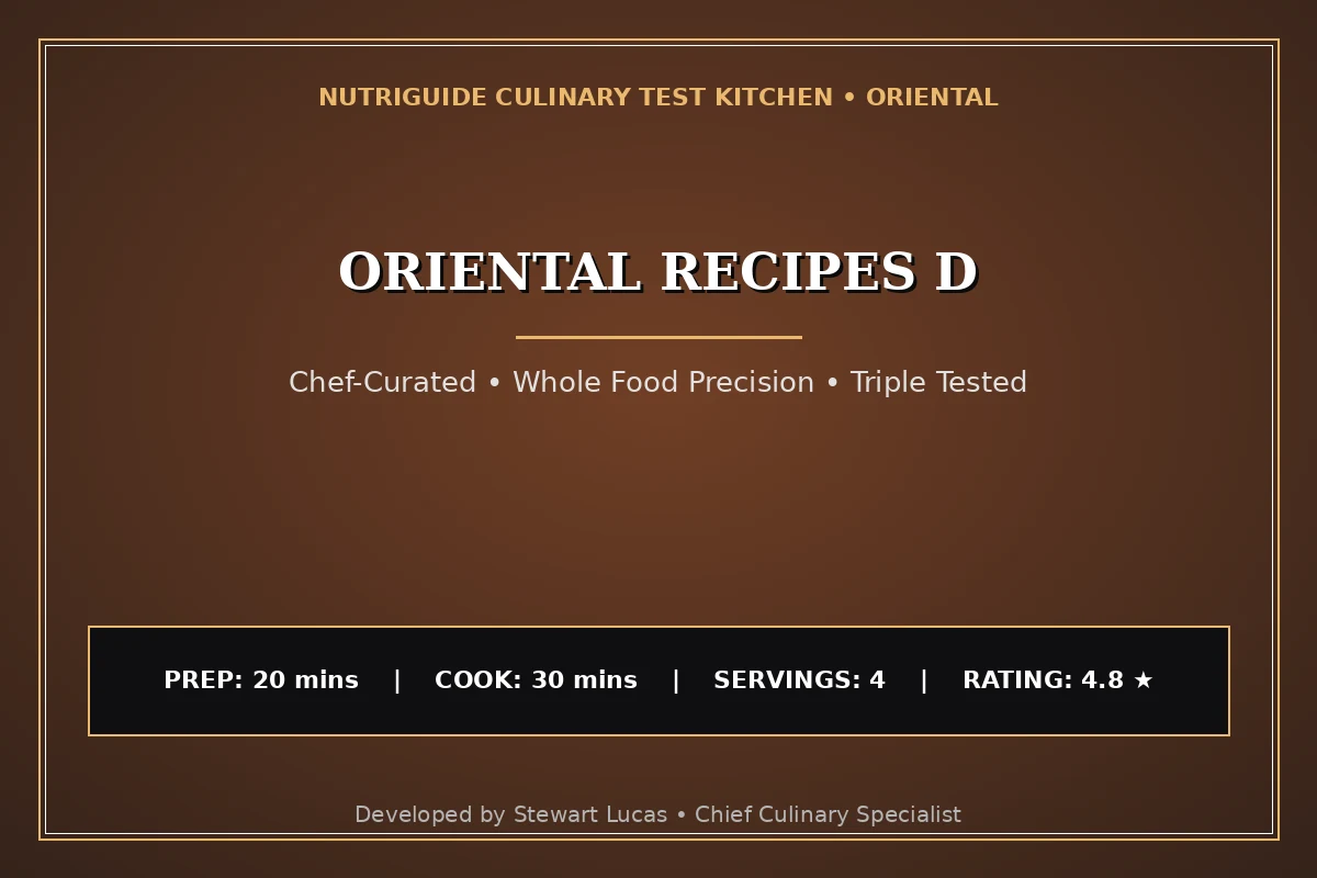 Oriental Recipes D