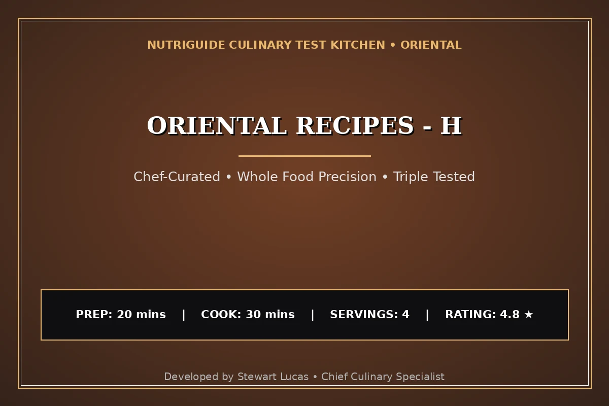 Oriental Recipes - H
