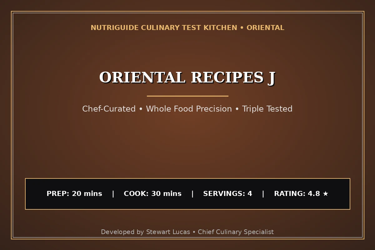 Oriental Recipes J