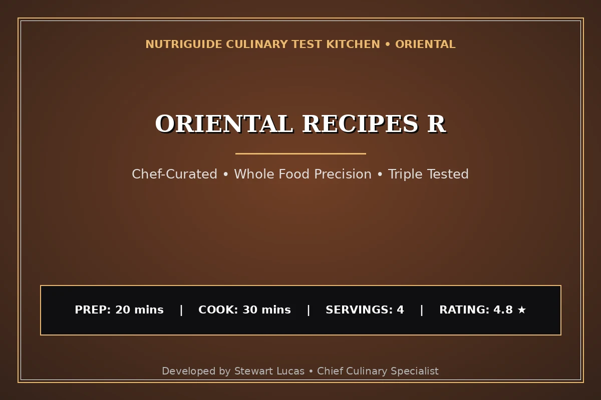 Oriental Recipes R