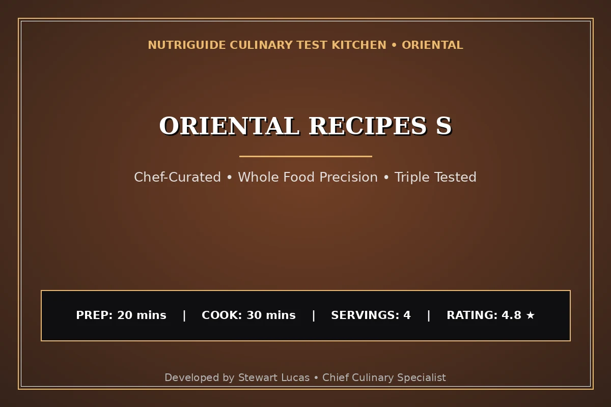 Oriental Recipes S