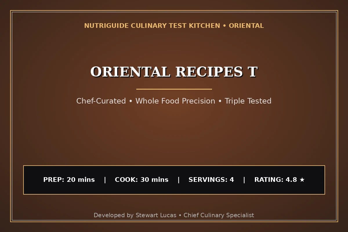 Oriental Recipes T