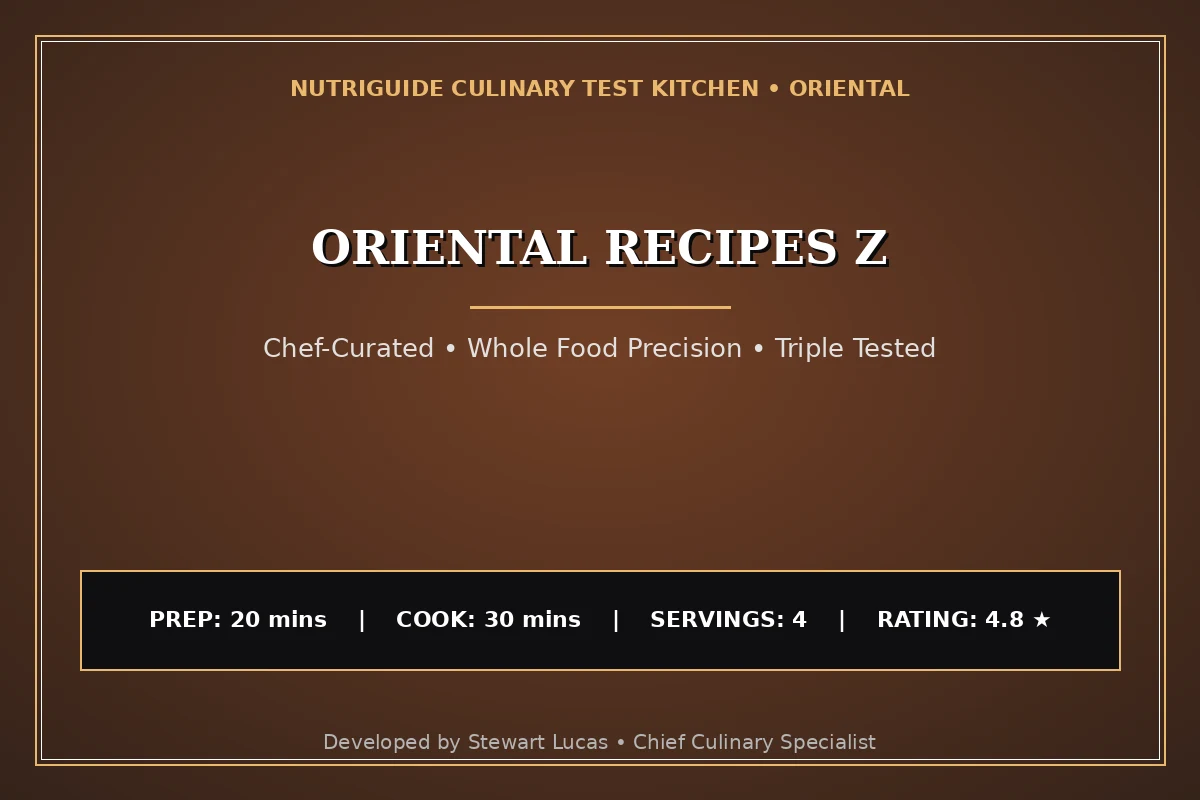 Oriental Recipes Z