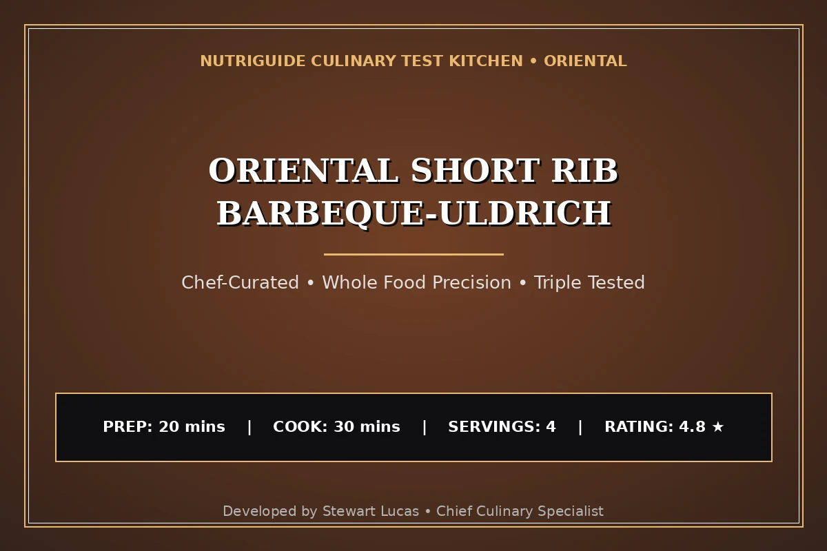 Oriental Short Rib Barbeque-Uldrich