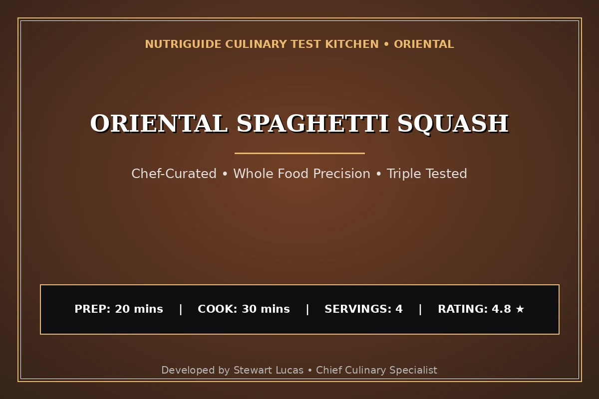 Oriental Spaghetti Squash