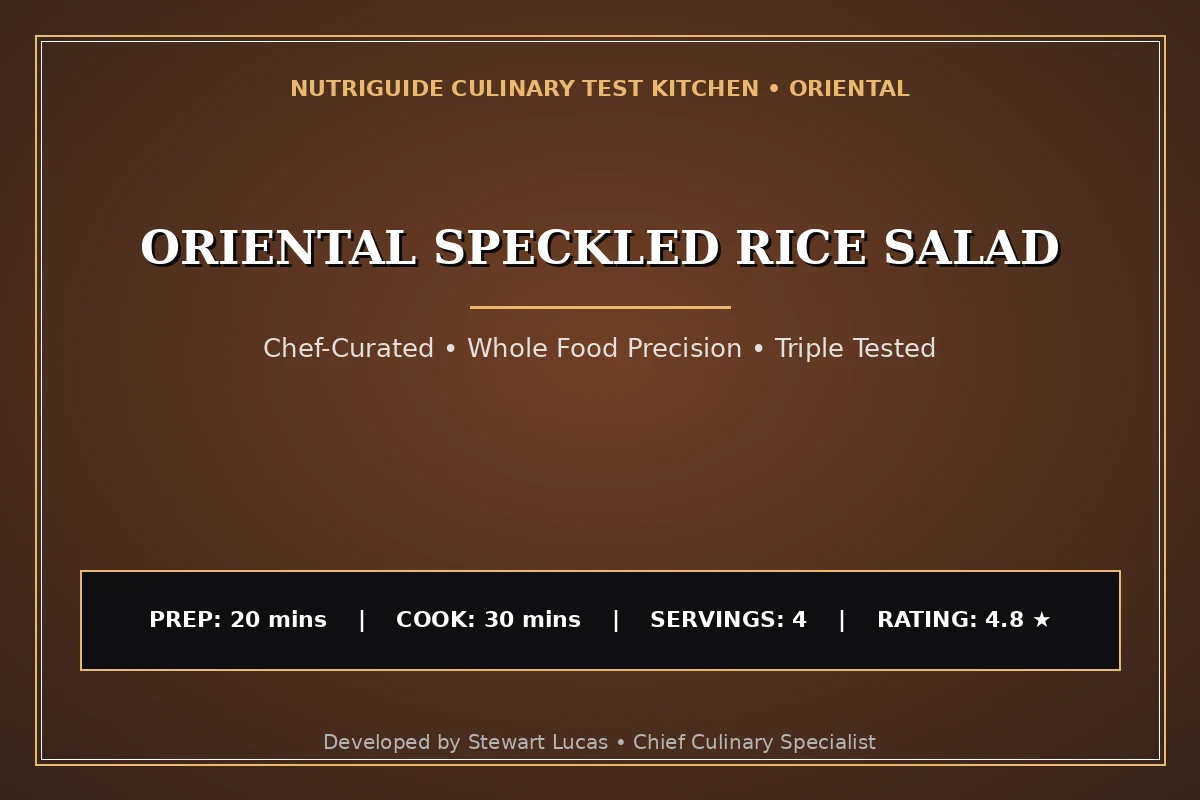 Oriental Speckled Rice Salad