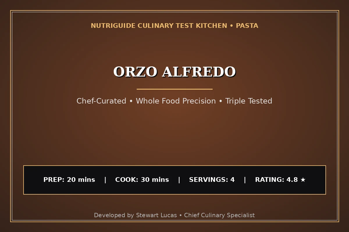 Orzo Alfredo