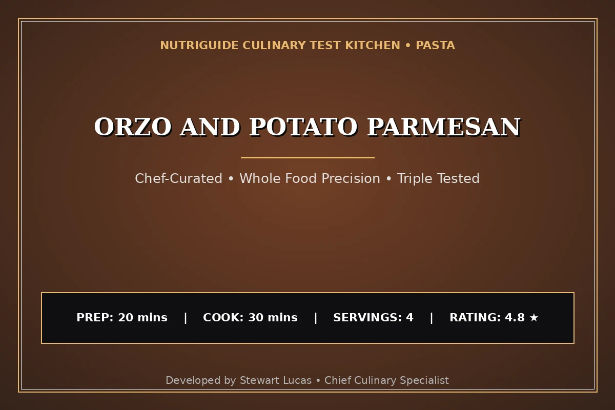 Orzo And Potato Parmesan