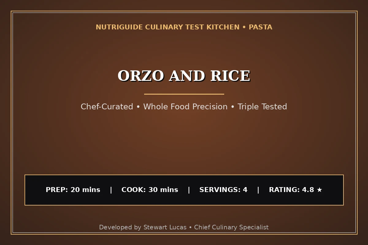 Orzo And Rice