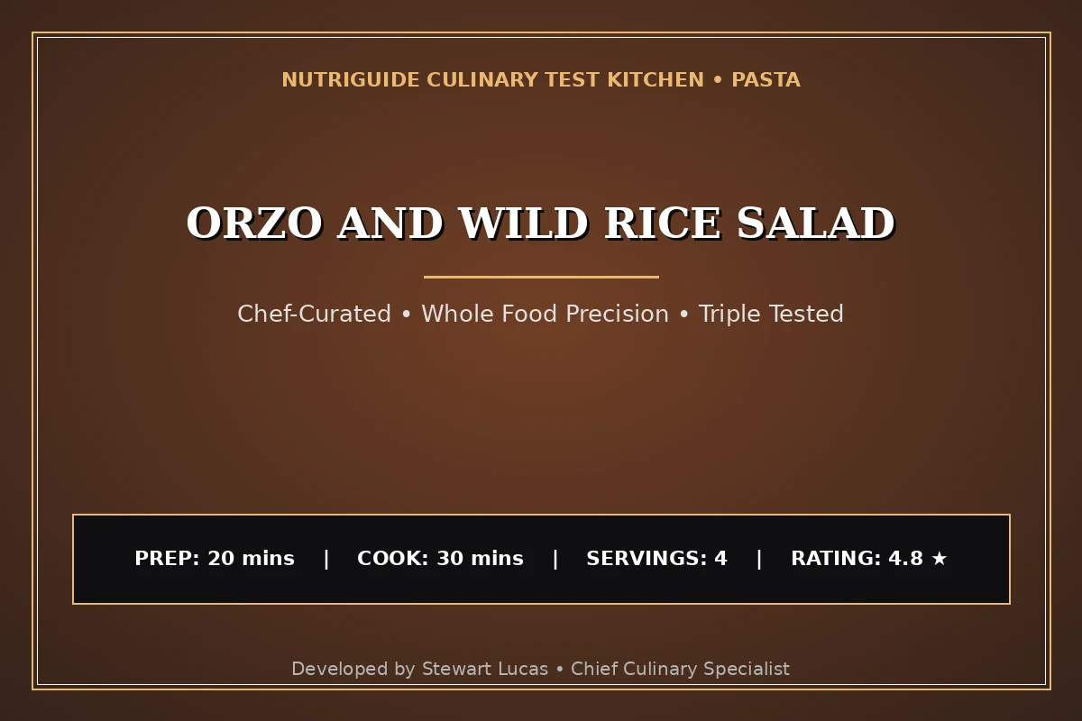 Orzo And Wild Rice Salad