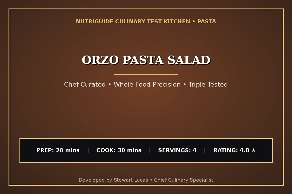 Orzo Pasta Salad