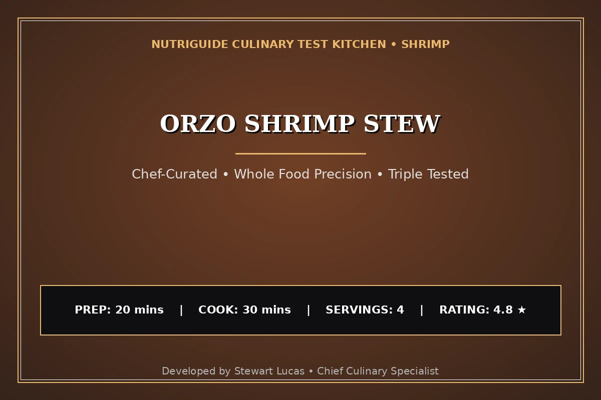 Orzo Shrimp Stew