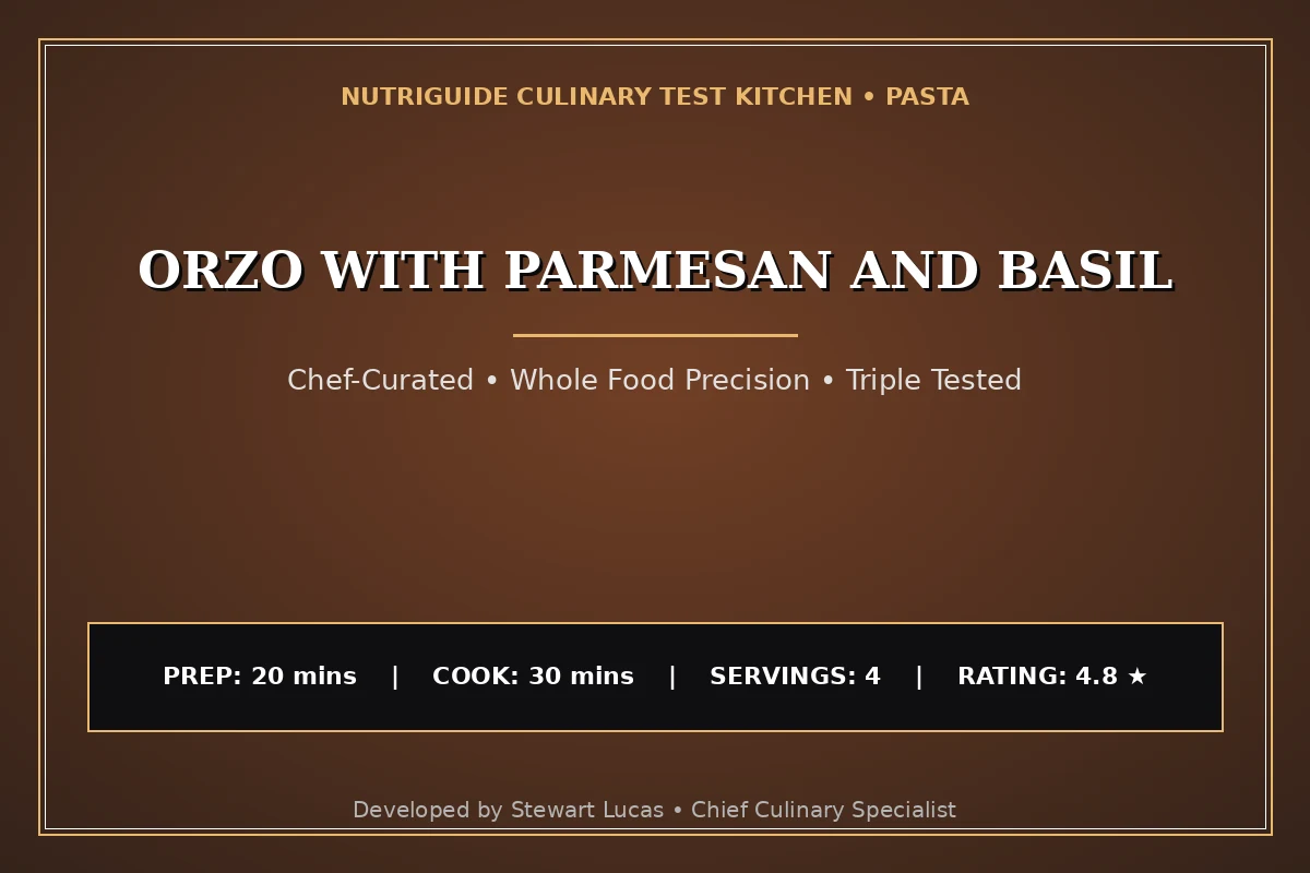 Orzo With Parmesan And Basil