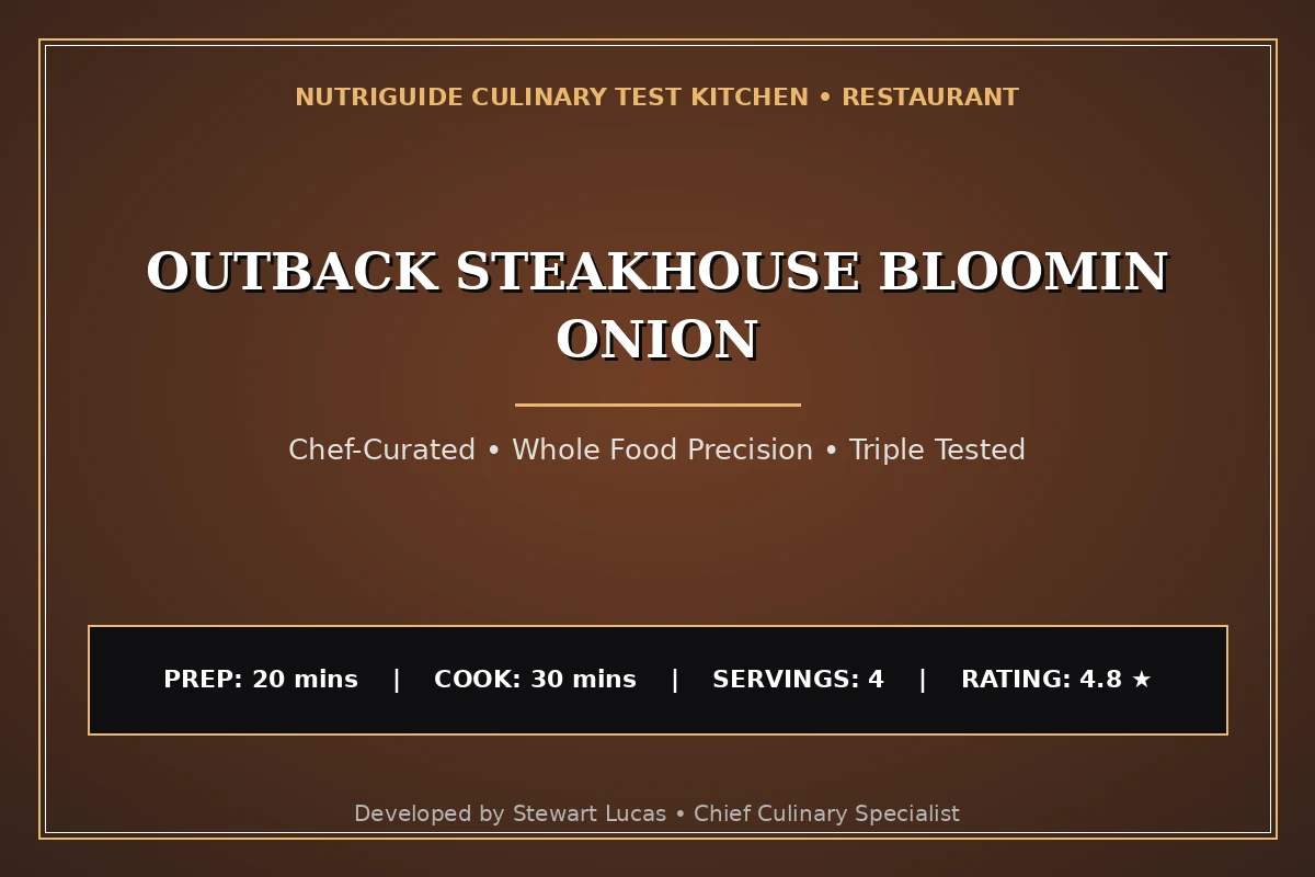 Outback Steakhouse Bloomin Onion