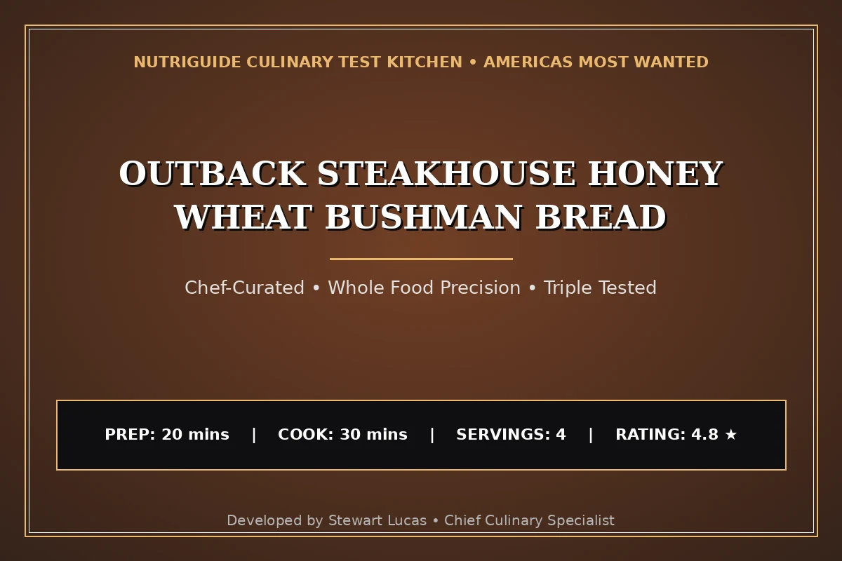 Outback Steakhouse Honey Wheat Bushman Bread