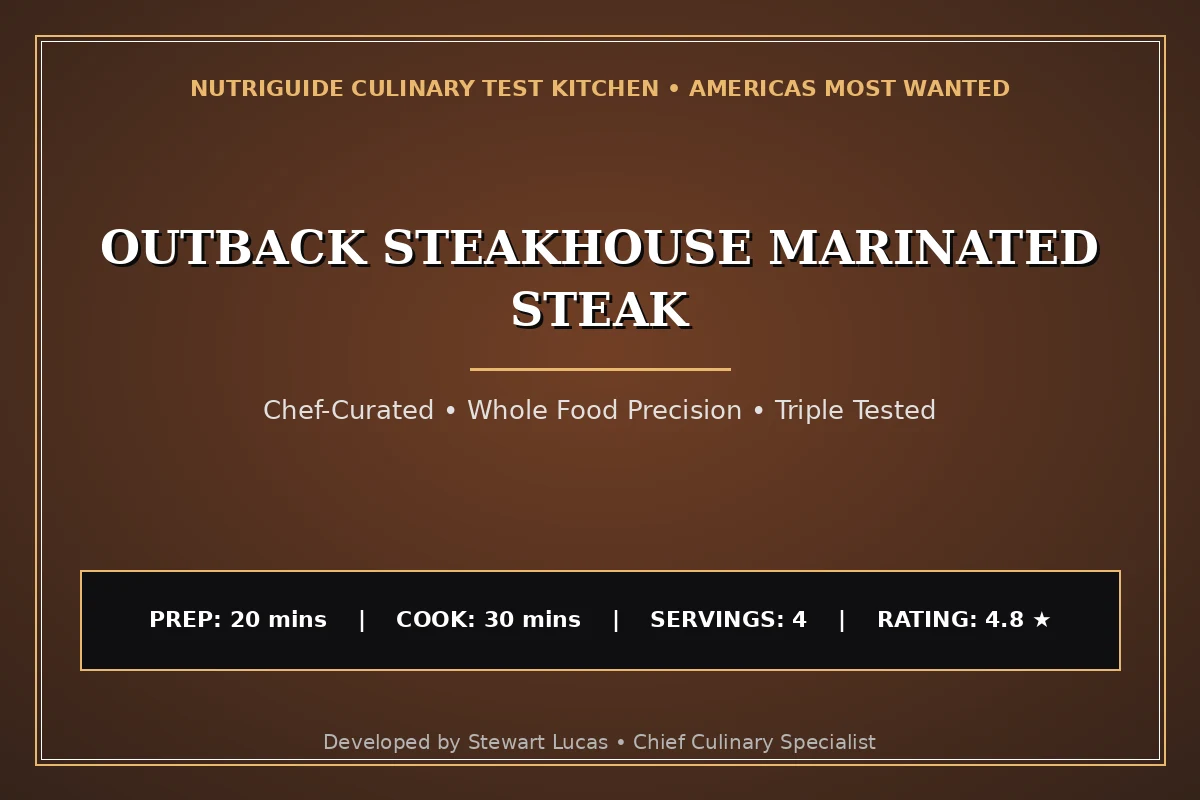 Outback Steakhouse Marinated Steak