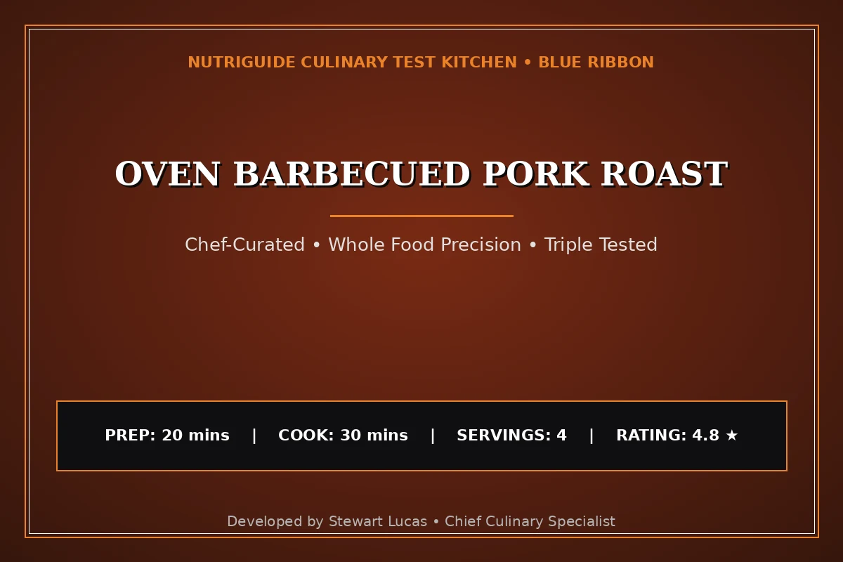 Oven Barbecued Pork Roast