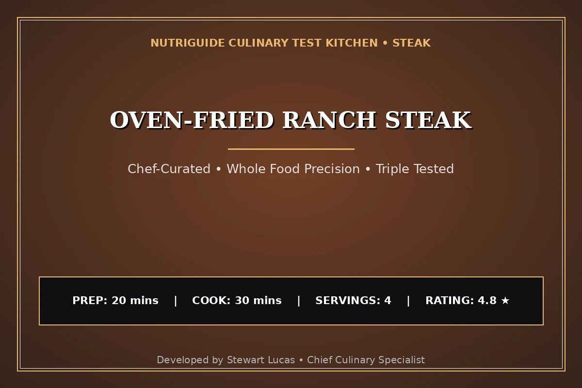 Oven-Fried Ranch Steak