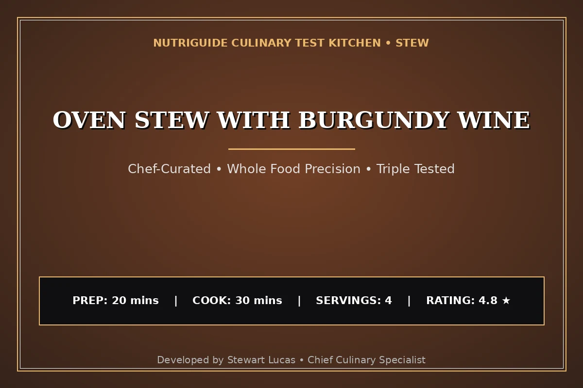 Oven Stew With Burgundy Wine