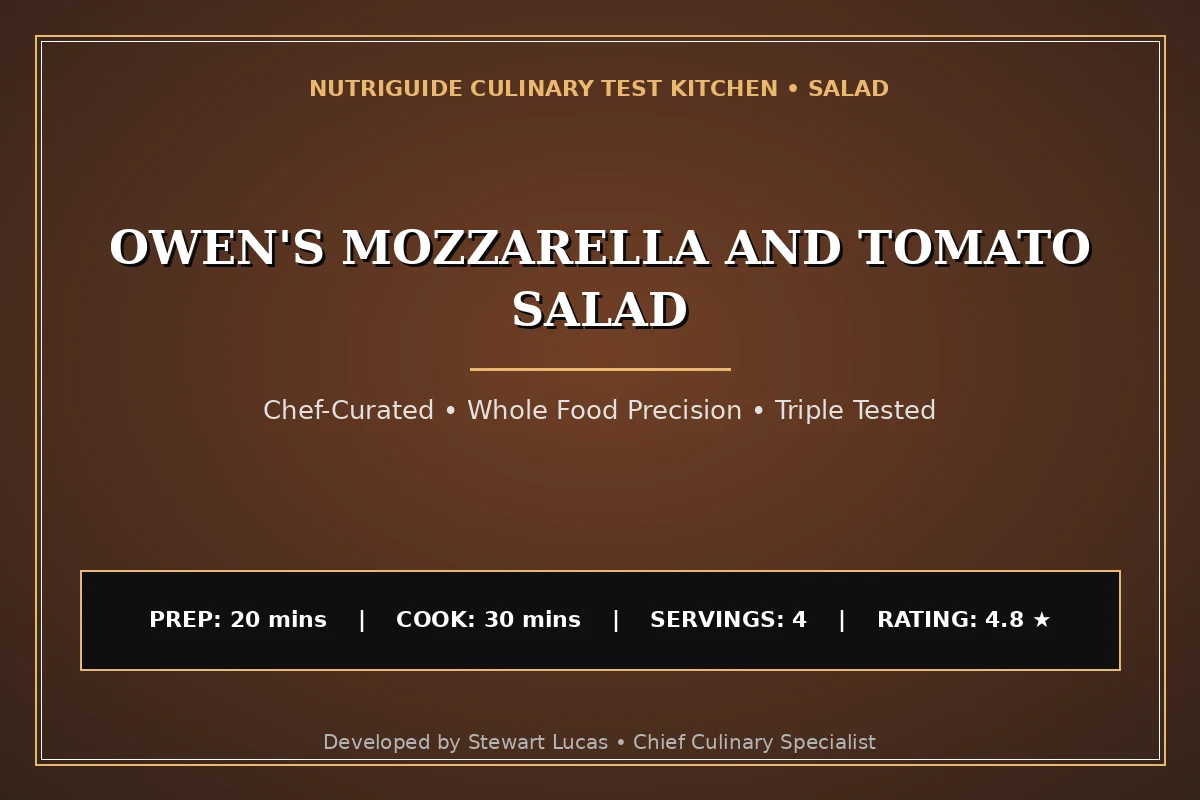 Owen'S Mozzarella And Tomato Salad