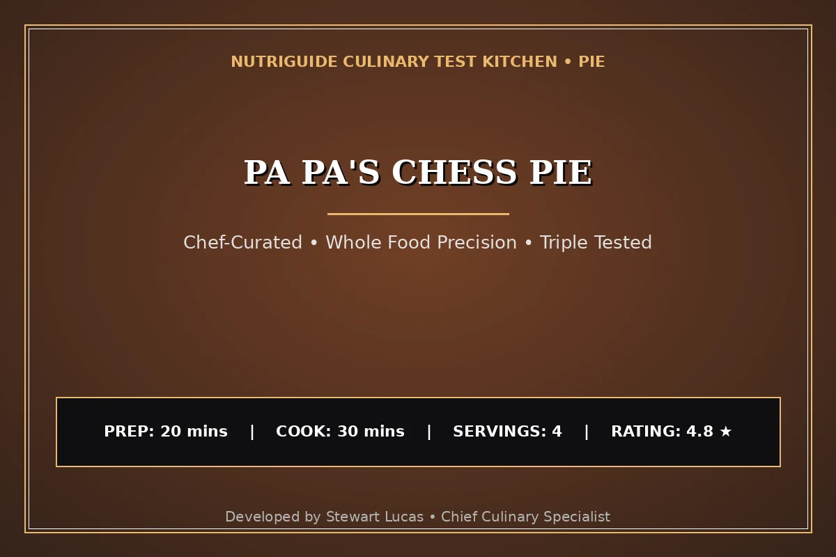 Pa Pa'S Chess Pie