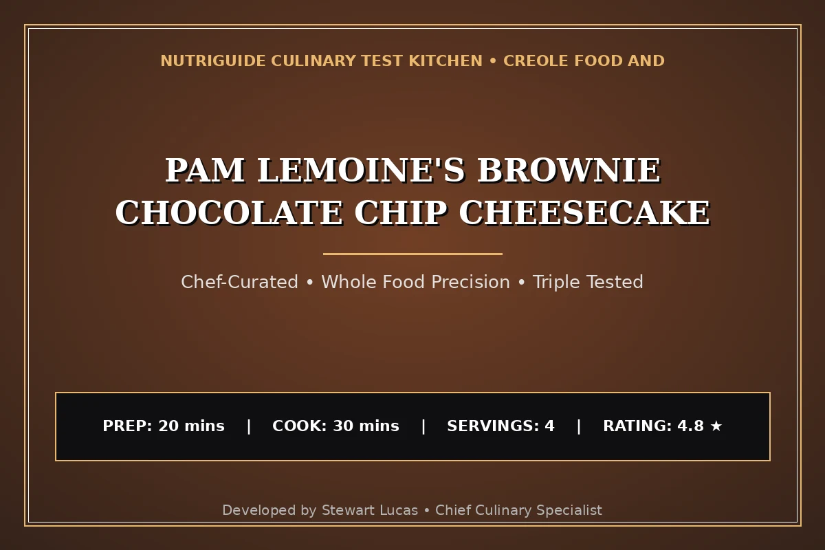 Pam Lemoine'S Brownie Chocolate Chip Cheesecake