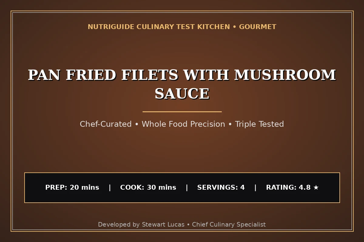 Pan Fried Filets With Mushroom Sauce