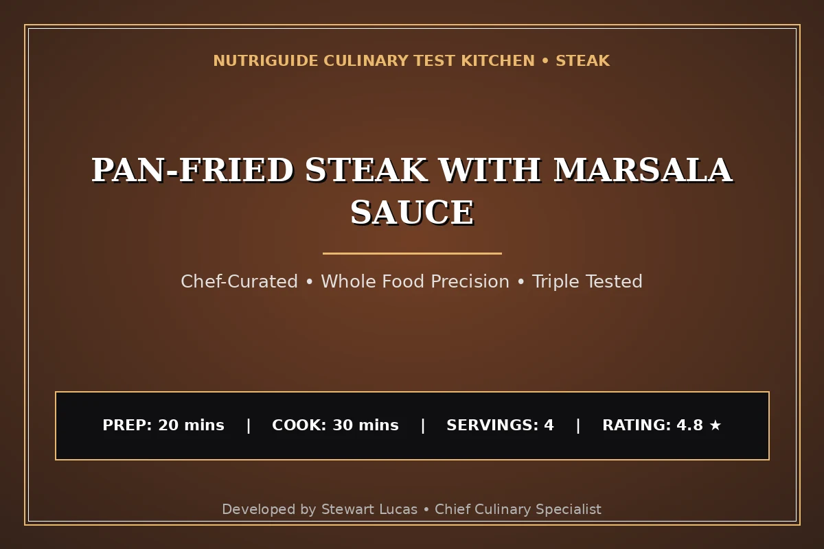 Pan-Fried Steak With Marsala Sauce