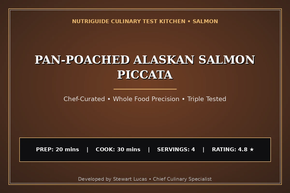 Pan-Poached Alaskan Salmon Piccata