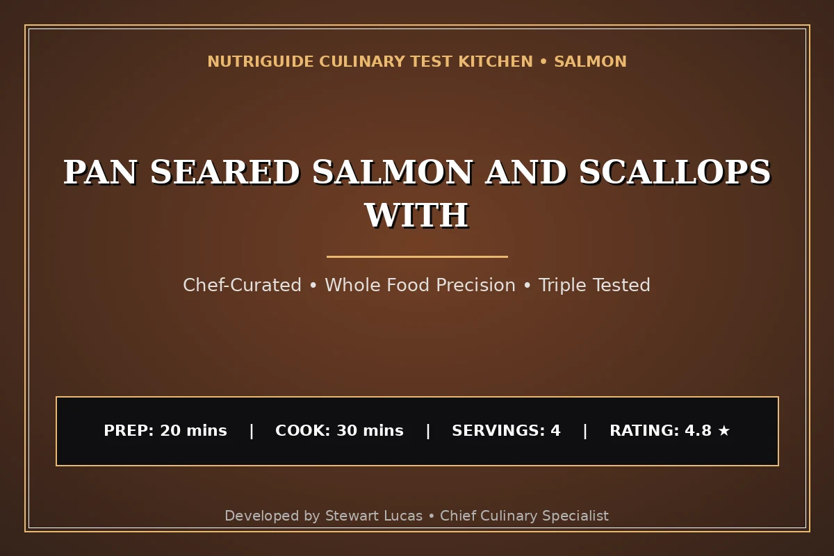 Pan Seared Salmon And Scallops With