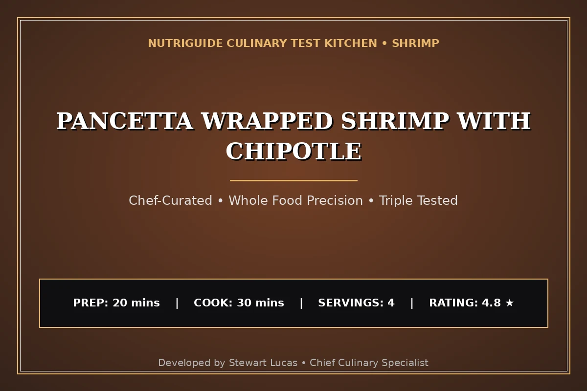 Pancetta Wrapped Shrimp With Chipotle