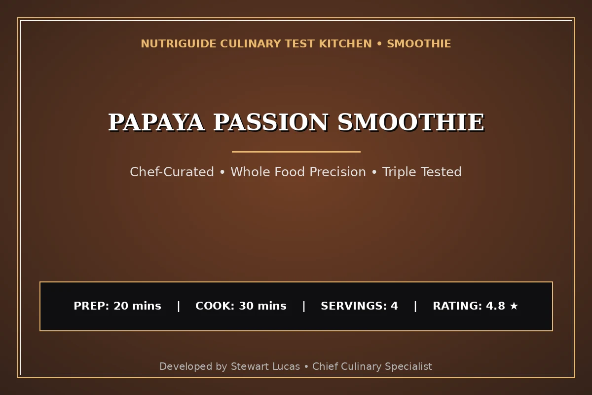 Papaya Passion Smoothie