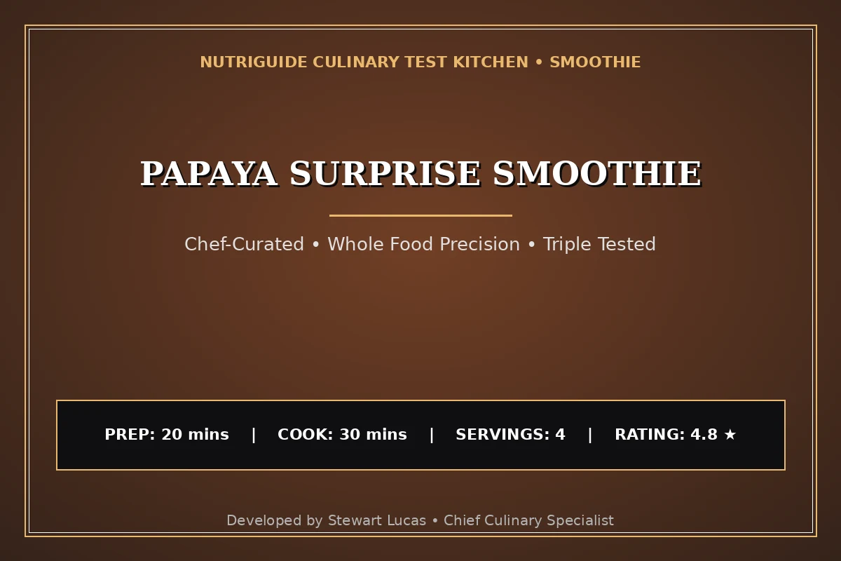 Papaya Surprise Smoothie