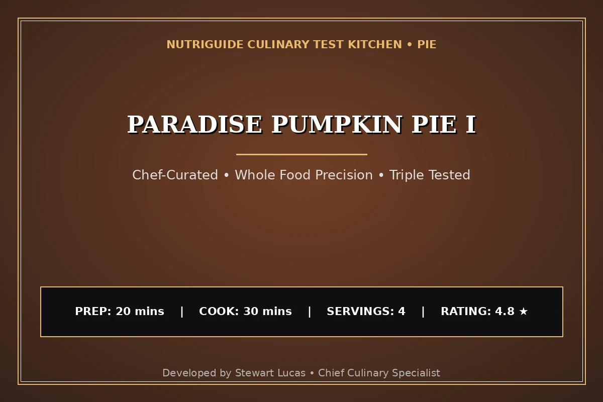 Paradise Pumpkin Pie I
