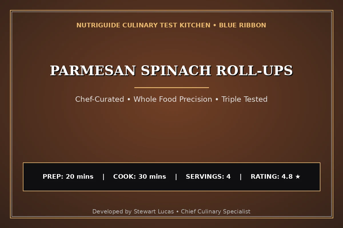 Parmesan Spinach Roll-Ups
